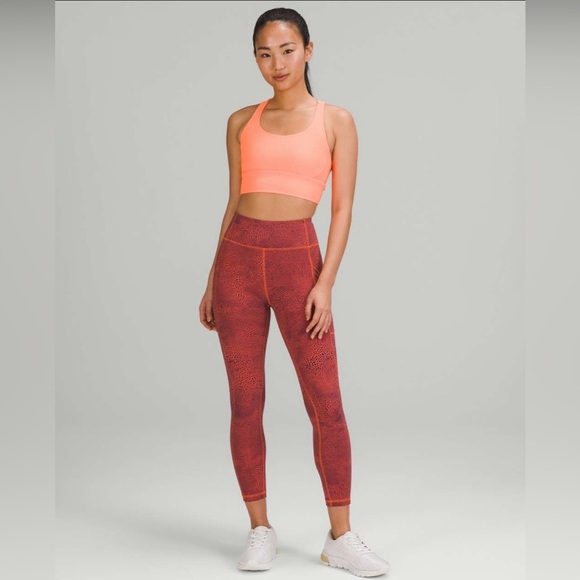 lululemon athletica Pants - Lululemon Invigorate High-Rise Tight 25" Size 20 NWT in Crackle Orange Larkspur